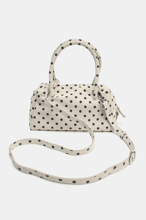 Printed Split Suede Bag