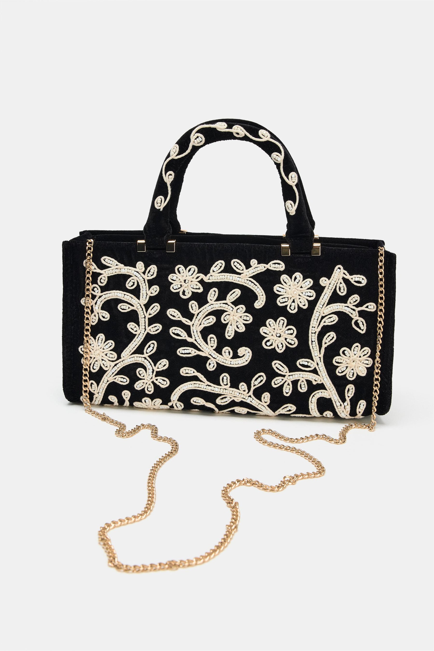 Embroidered City Bag