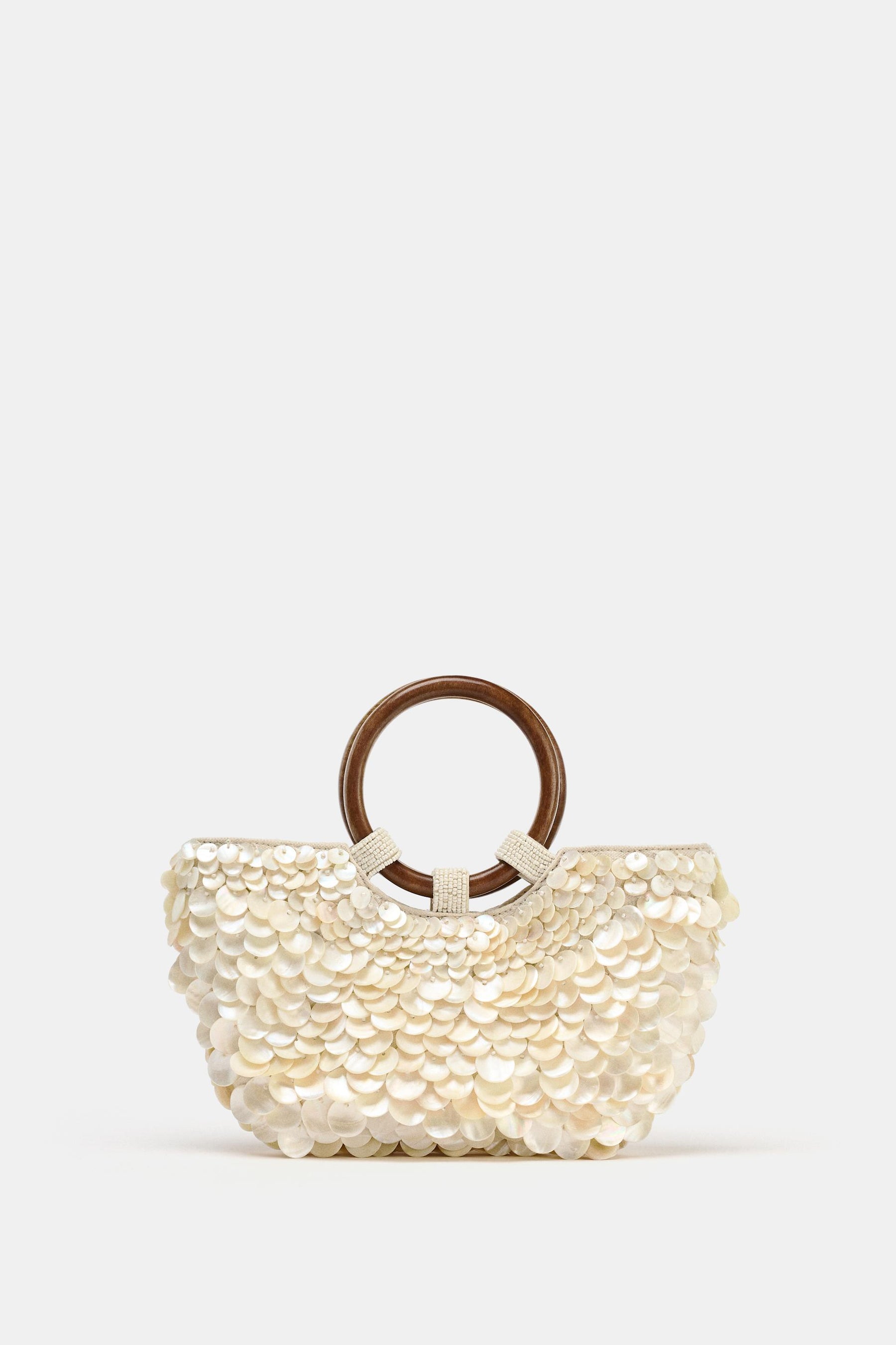 PEARLESCENT APPLIQUÉ BAG
