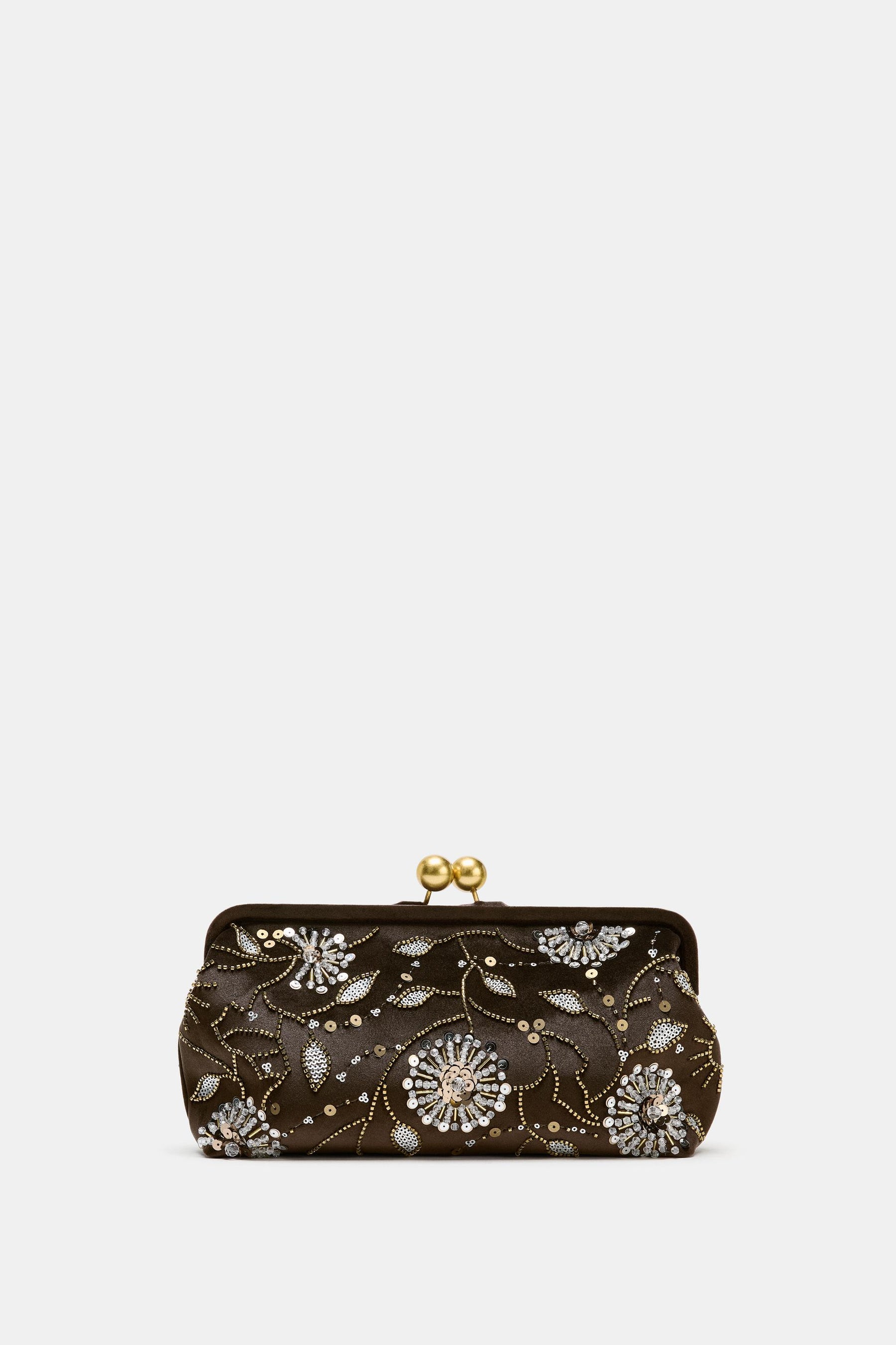Appliqué Clutch Bag